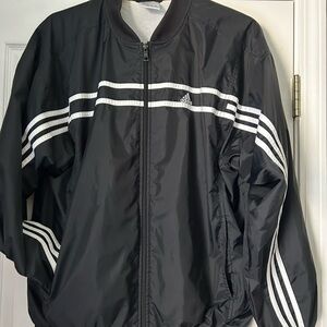 Adidas Vintage 2000’s Men's Black Jacket Medium